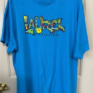 T-Shirt with Colorful Laurel Mississippi graphic Design